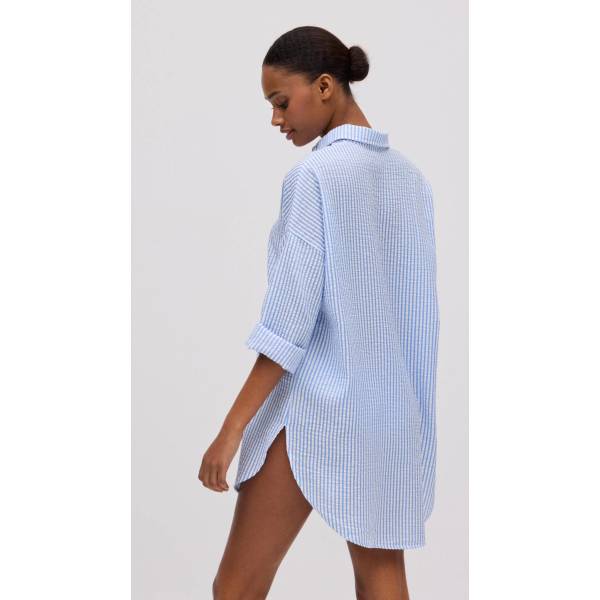 KOSZULA PAROS 86122 NIEBIESKA